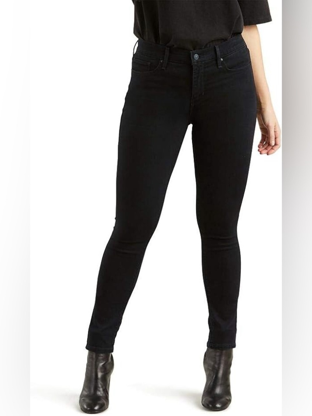 LEVI'S 311 Women's Black Shaping Skinny Mid Rise Tummy Slimming Jeans